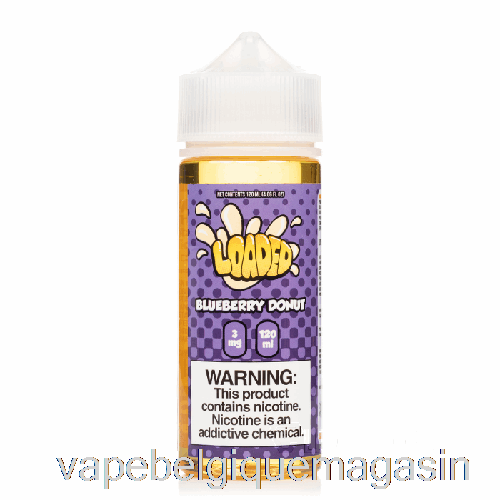 Vape Belgique Blueberry Donut - E-liquide Chargé - Vapeurs Impitoyables - 120ml 0mg